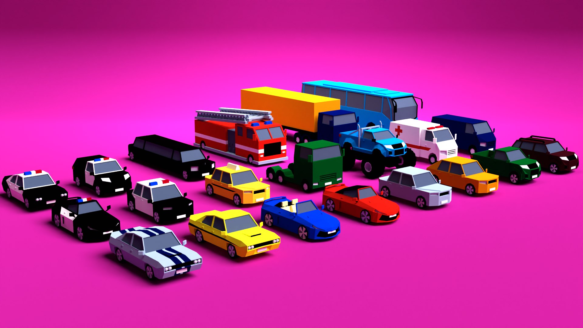 Low Poly Vehicles Pack